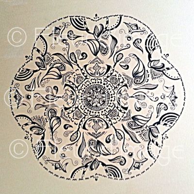 Mandala fait main - art graphique